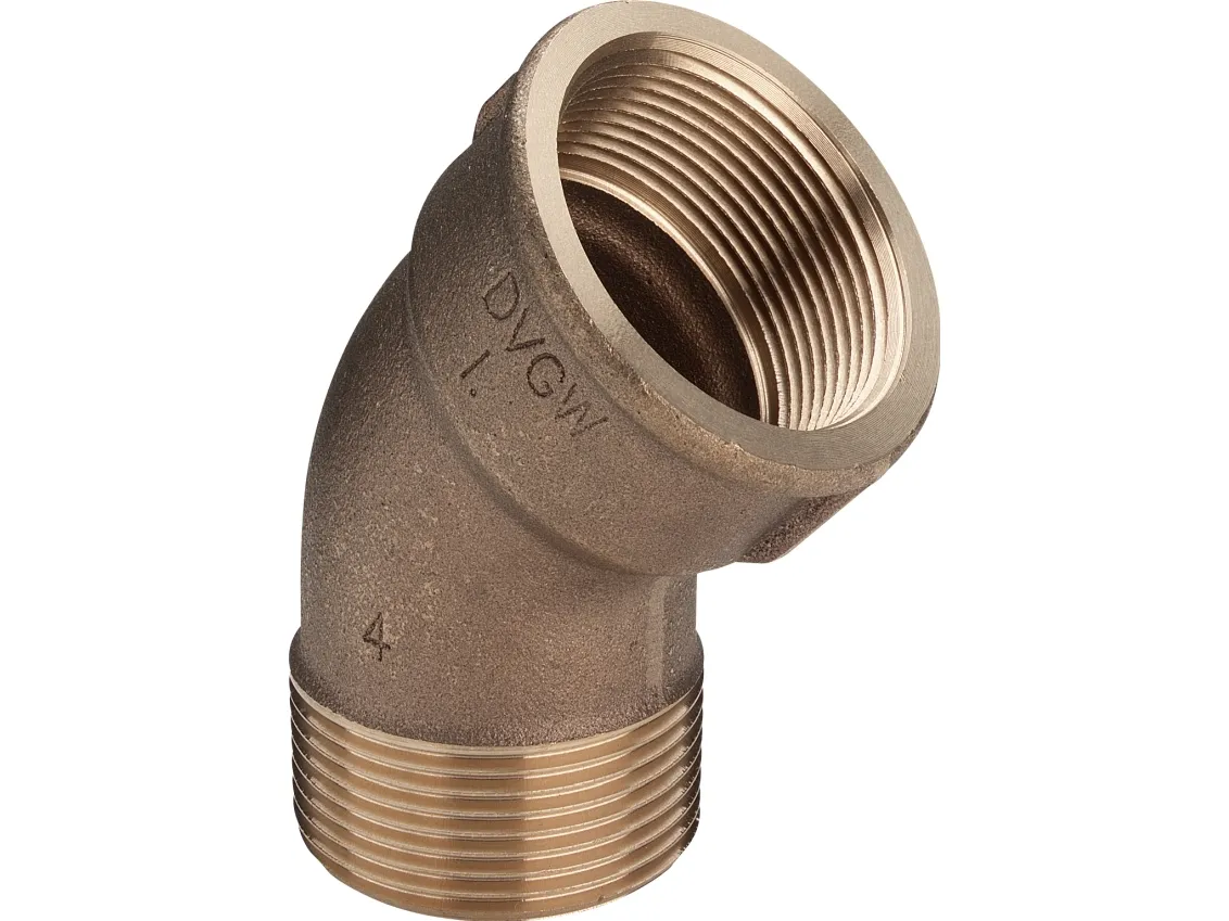 Viega Bend 45° socket/nipple 1 1/4" gunmetal