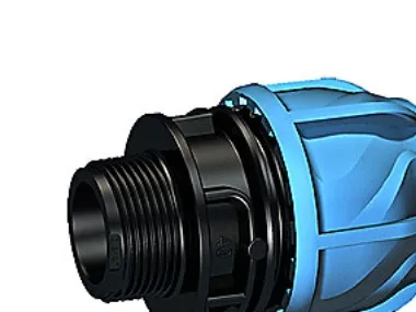 +GF+ Ijoint transition nipple 40 mm x 1"
