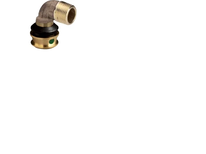 Viega Raxofix transition bend 90° 25 x 3/4" socket/nipple gunmetal