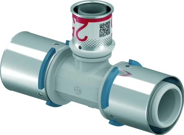 Uponor press composite tee reducer ppsu 40-25-40