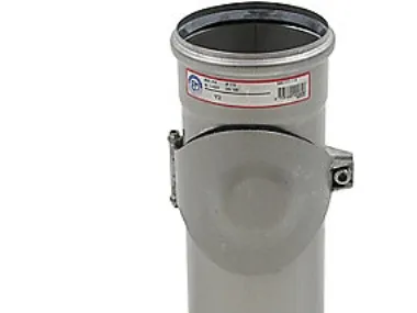 Blücher access pipe 110mm long ss/304