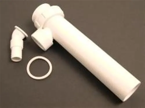 Geberit straight connector with union nut with angled hose