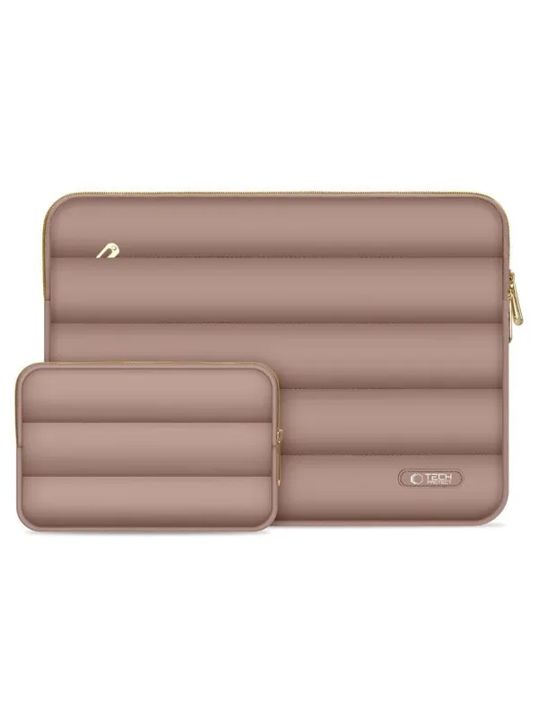Tech-Protect Puffy Laptop Bag 15-16" - Brown