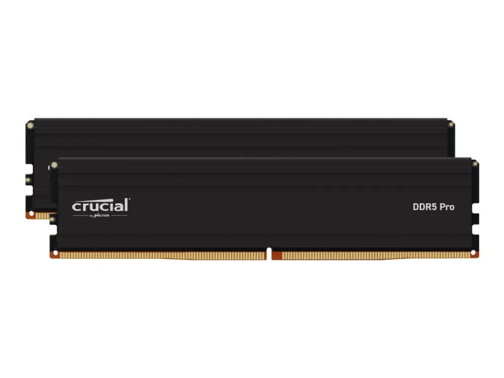 Crucial PRO DDR5-5600 - 48GB - CL46 - Dual Channel (2 pcs) - AMD EXPO - Svart