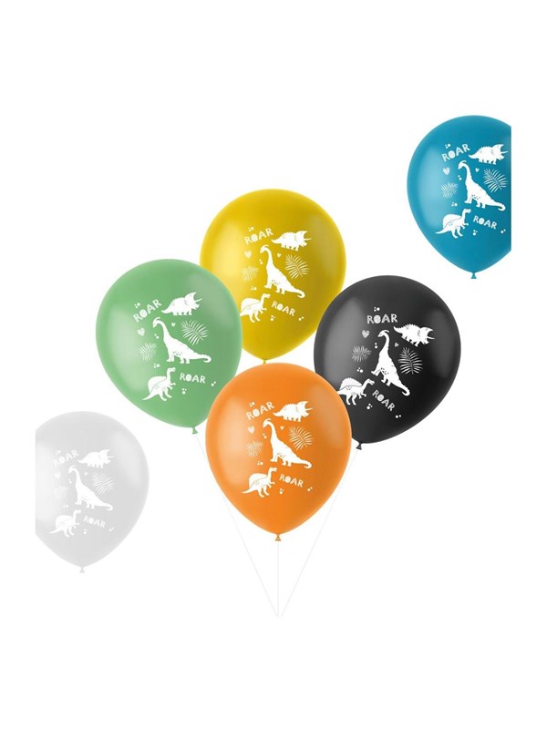 Folat BV Latex Balloons Dinosaur 33 cm 6 pcs.