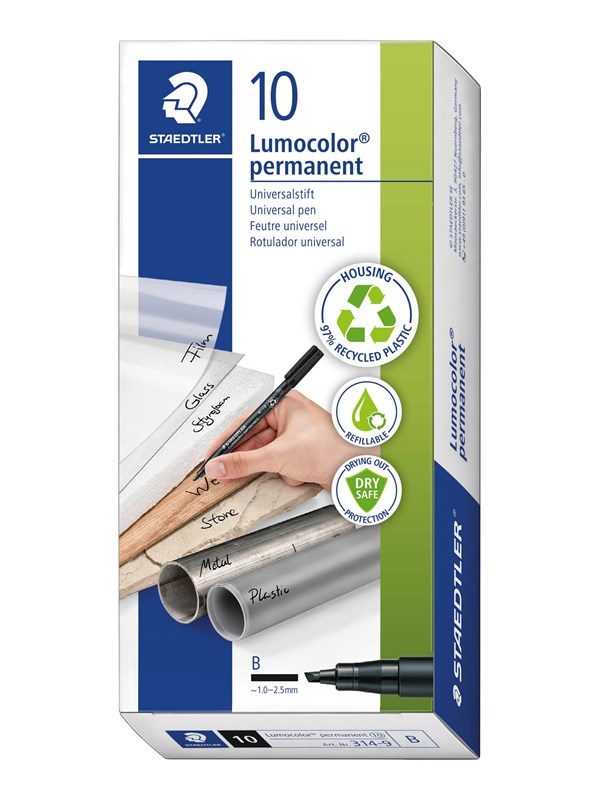 Staedtler Universal pen Lumocolor perm B.10 pcs  red