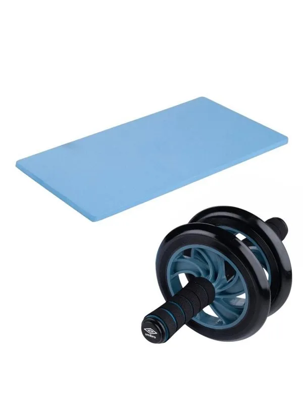 Umbro - Dual-wheel ab roller with mat - Blue