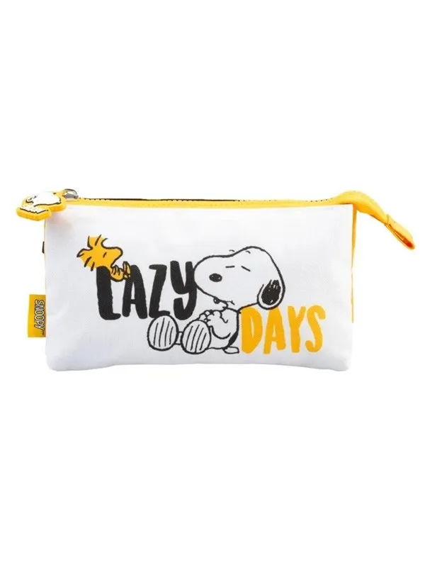 Snoopy - 3-compartment pencil case from the Lazy Days collection