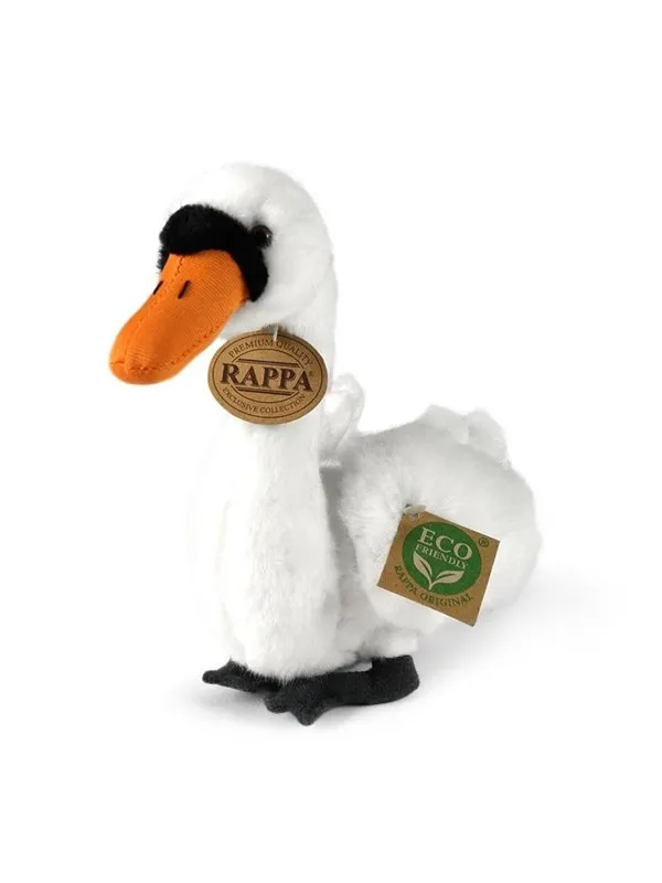 Rappa - Plush realistic swan stuffed animal 20 cm Eco-Friendly