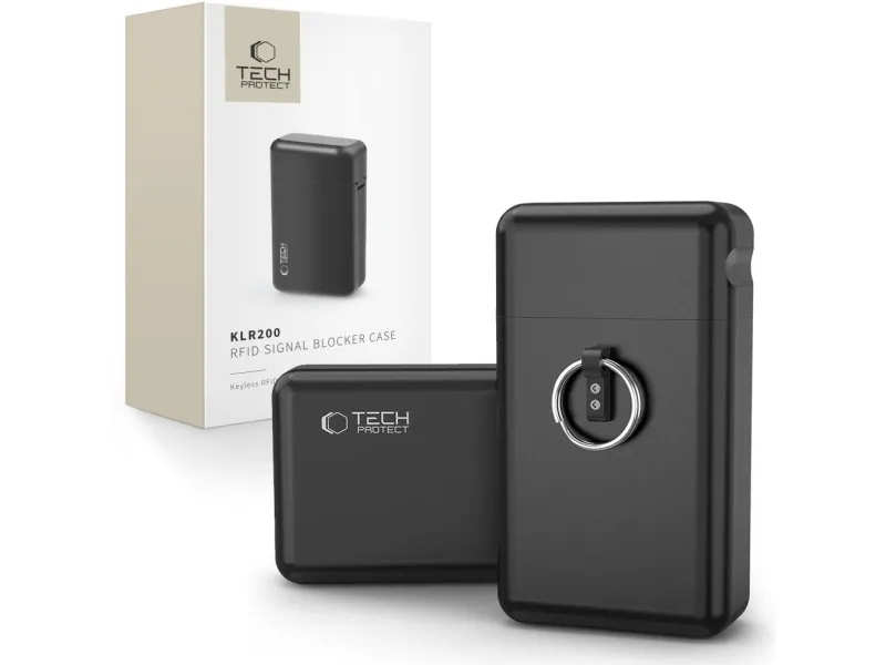 Tech-Protect KLR200 Metal RFID Locking Car Key Case - Black