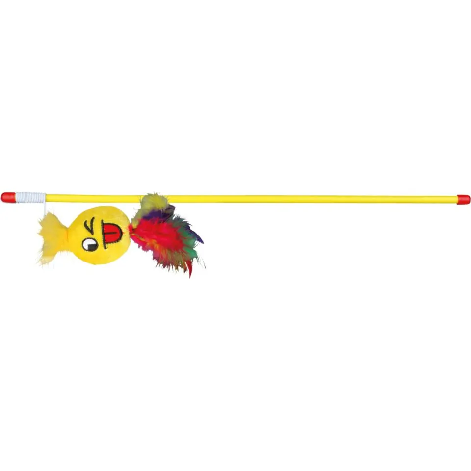 Trixie Playing Rod with Smiley 50cm assorted colours