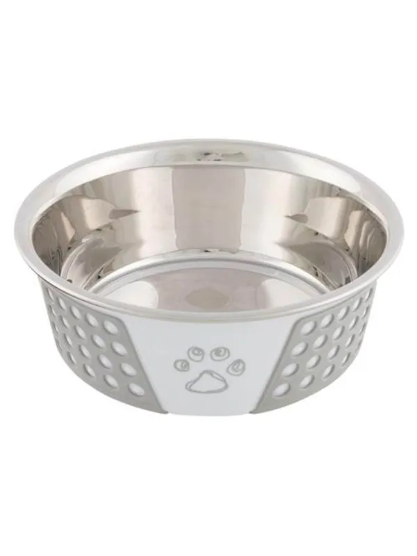 Trixie Stainless Steel Bowl 0.75 l/ø 17 cm white