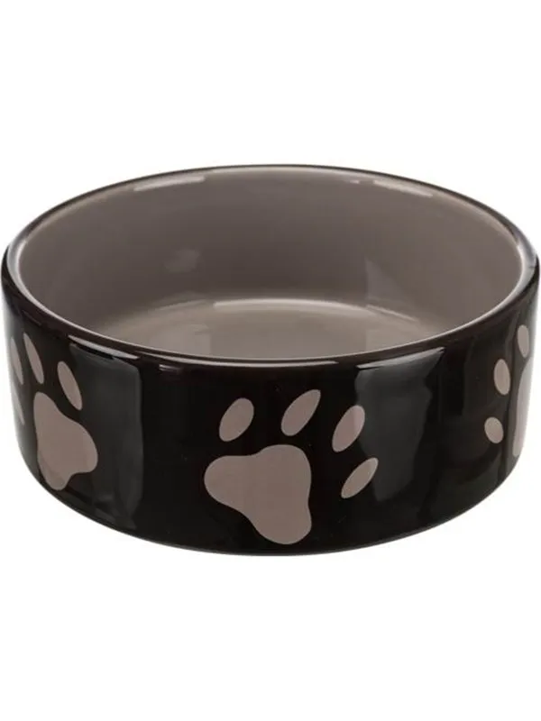 Trixie Ceramic Bowl w/ paws 0.8 l/ø 16cm