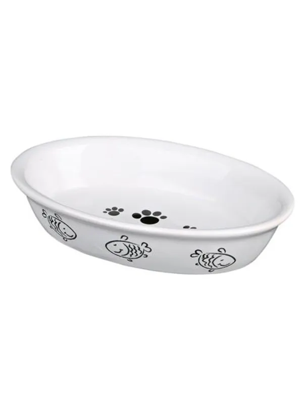 Trixie Ceramic Bowl for Cats 0.2 l/15 × 10 cm assorted colours