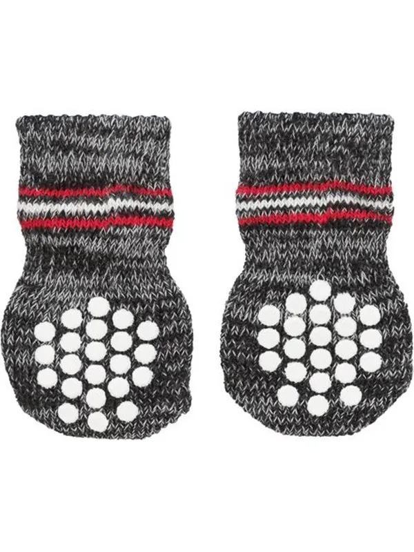 Trixie Dog Socks Grey M-L (2 pcs.) non-slip