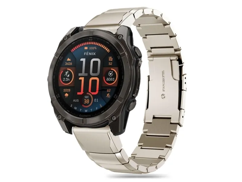 Tech-Protect SteelBand Bracelet for Garmin Fenix 5X / 5X PLUS / 6X / 6X PRO / 7X / 8 (51 MM) - Titanium