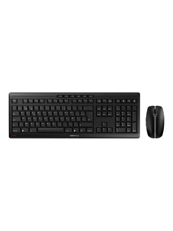 Cherry STREAM DESKTOP RECHARGE - Tastatur & Mussett - Belgisk - Svart