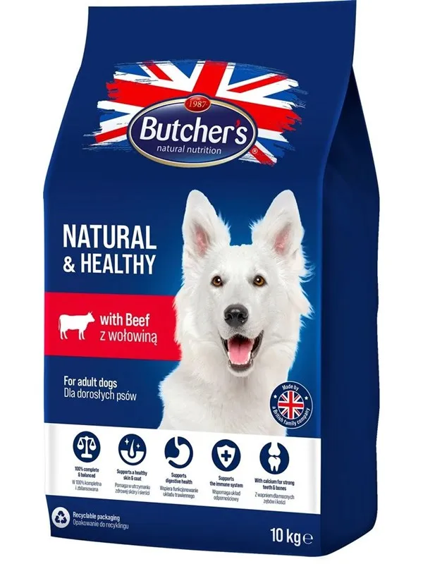 Butcher's Natural&Healthy with beef - dry dog food - 10 kg