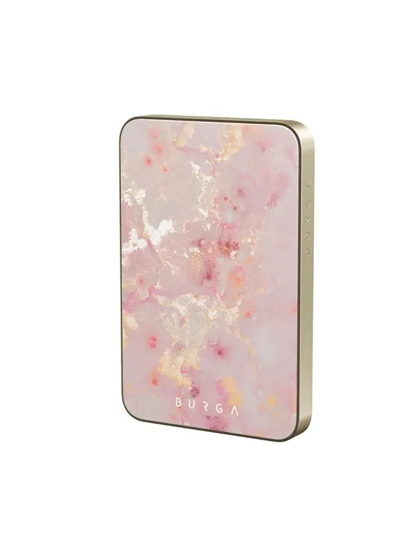 Burga Golden Coral - MagSafe Power Bank 5000 mAh Gold Nødlader - 5000 mAh
