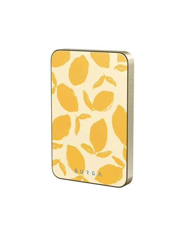 Burga Lemon Tart - MagSafe Power Bank 5000 mAh Gold Nødlader - Gul - 5000 mAh