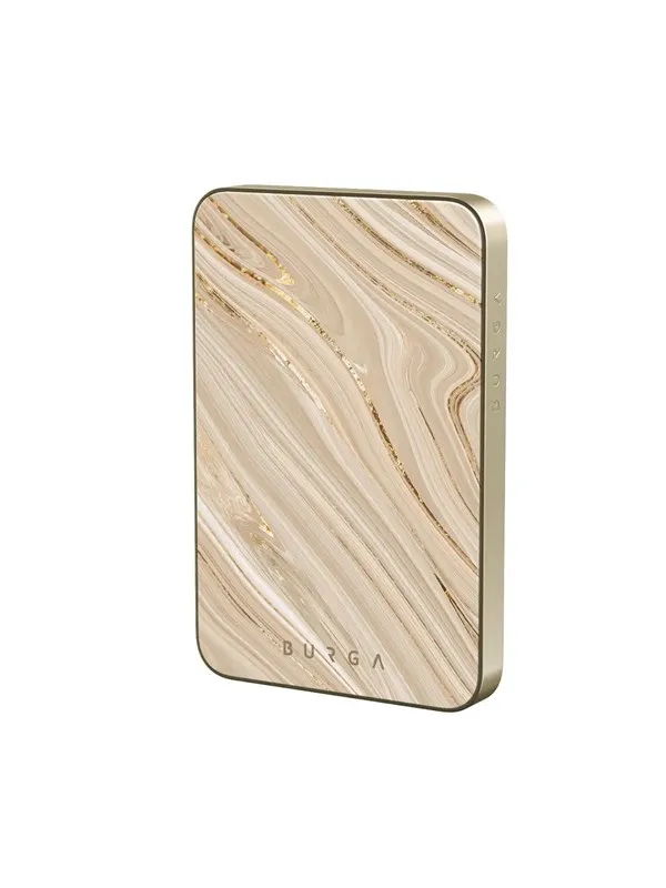 Burga Full Glam - MagSafe Power Bank 5000 mAh Gold Nødlader - 5000 mAh
