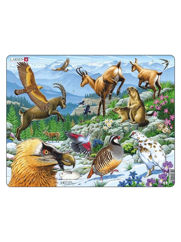 Larsen Puzzles Puzzle Alps - 55 pieces Maxi (36.5x28.5 cm) Gulv
