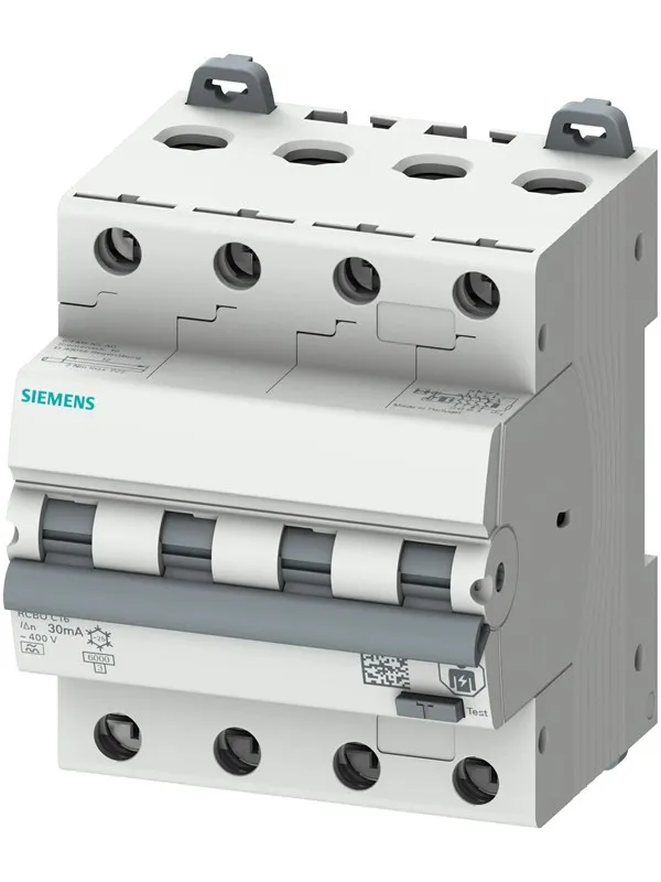 Siemens RCBO combi circuit breaker 3P+N 30mA 6kA C25A