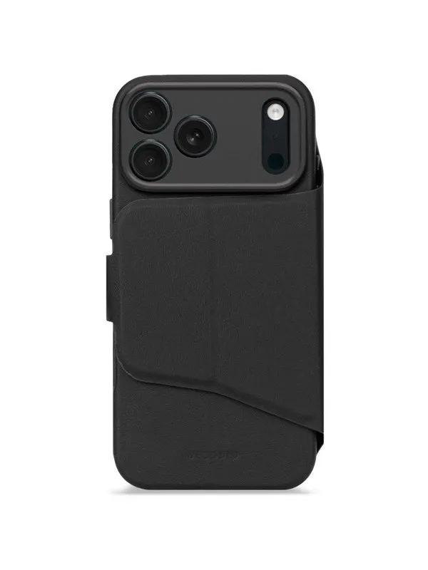 Decoded - Textured Silicone Detachable Wallet for iPhone 17 Pro Max - Phantom Bl