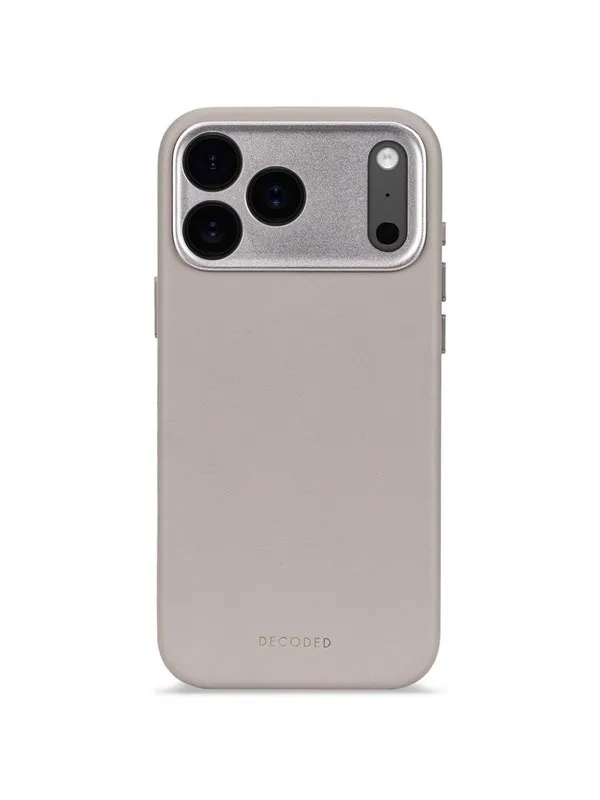 Decoded - Leather Backcover for iPhone 17 Pro Max - Solid Clay