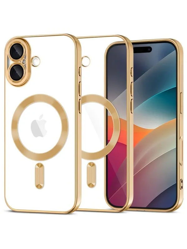 Tech-Protect  MagFlex MagSafe Case for iPhone 17 - Clear Gold