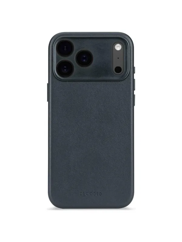 Decoded - Leather Backcover for iPhone 17 Pro  - Navy Shadow