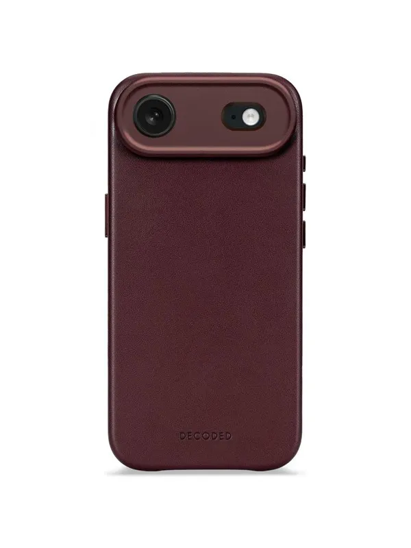 Decoded - Leather Backcover for iPhone 17 Air - Dark Ruby