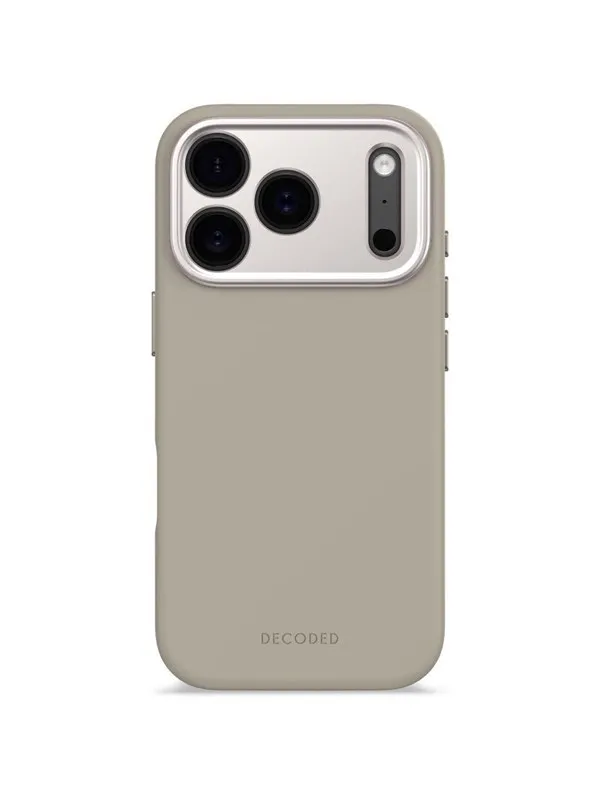 Decoded - AntiMicrobial Silicone Backcover for iPhone 17 Pro  - Soft Taupe