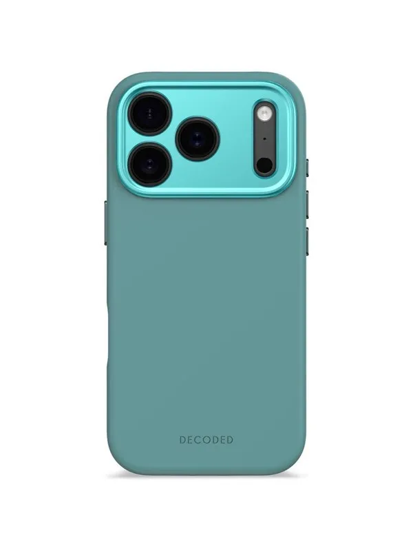 Decoded - AntiMicrobial Silicone Backcover for iPhone 17 Pro  - Retro Blue