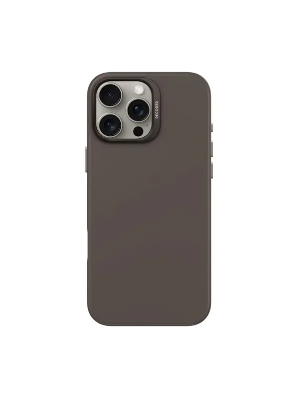 Decoded AntiMicrobial Silicone Backcover for iPhone 16 Pro Max Phantom (Black)