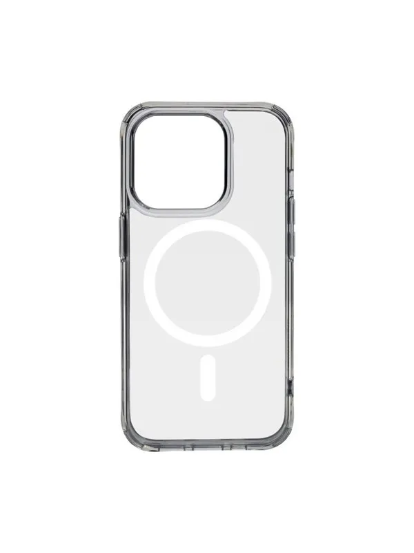 Pomologic Covercase Rugged for iPhone 15 Pro Clear W/Magsafe