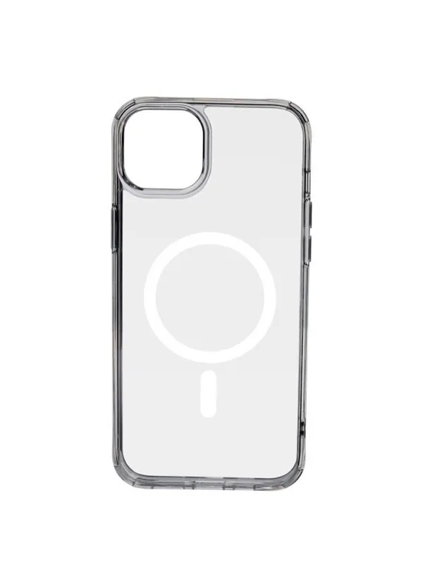 Pomologic Covercase Rugged for iPhone 15  Plus Clear W/Magsafe