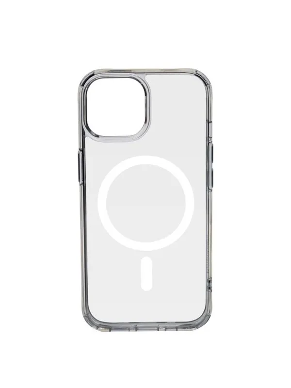 Pomologic Covercase Rugged for iPhone 15 Clear W/Magsafe