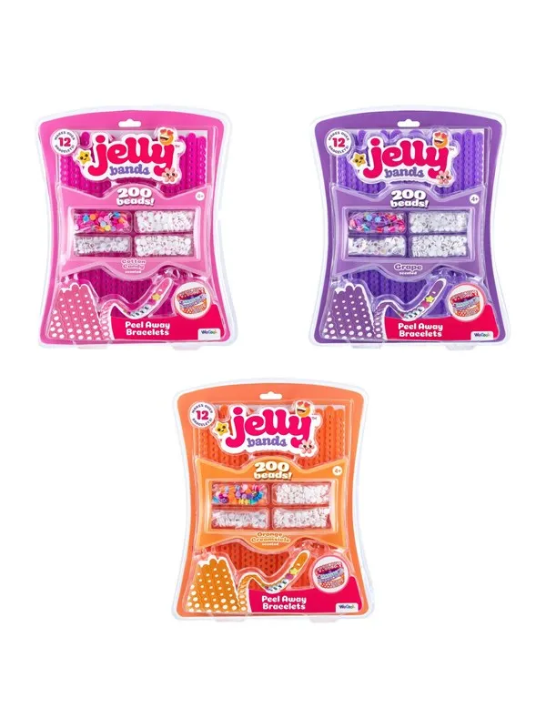 Jelly Bands Cotton Candy-Grape-Orange Creamsicle A
