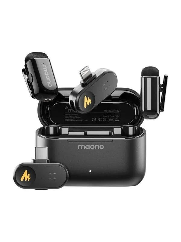 Maono WM622â¯PBC2 Wireless Lavalier Microphone