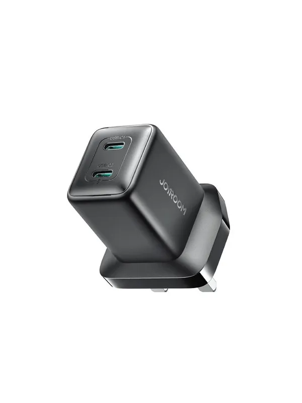 Joyroom JR-TCG17 45W 2 x USB-C wall charger (UK plug) - black