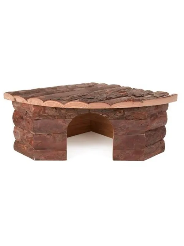 Trixie Jesper corner house dwarf rabbits bark wood 42 × 15 × 30/30 cm