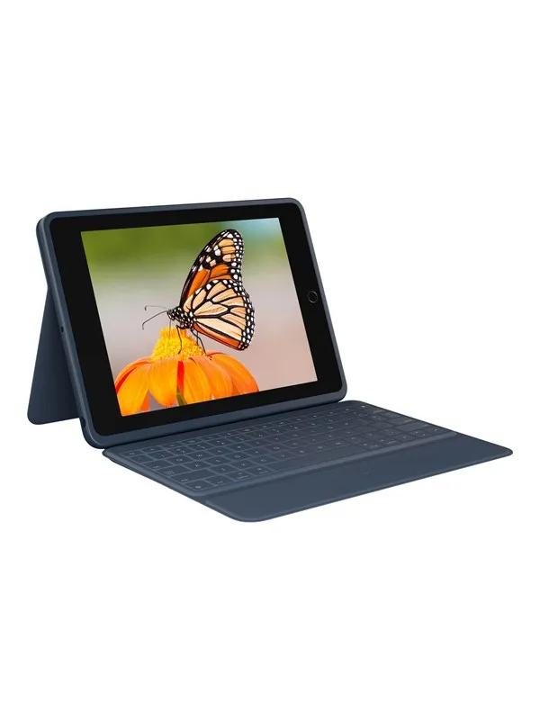 Logitech Rugged Combo 3 - German - classic blue - Tastatur & Foliosett - Blå