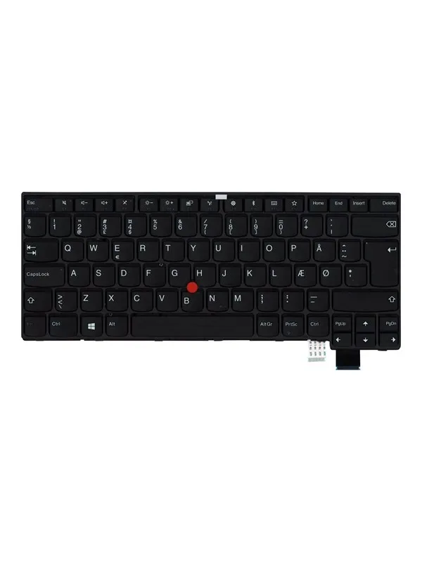 Lenovo Chicony - Bærbart tastatur - til utskifting - Dansk - Svart