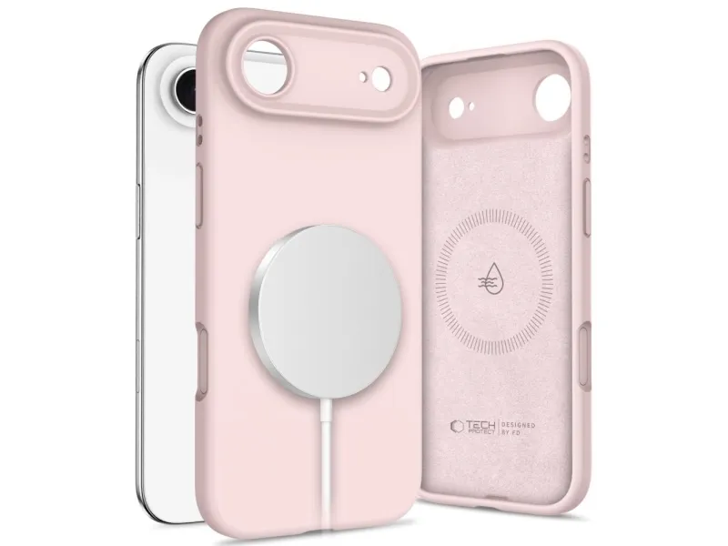Tech-Protect Silicone MagSafe Case for iPhone 17 Air - Pink