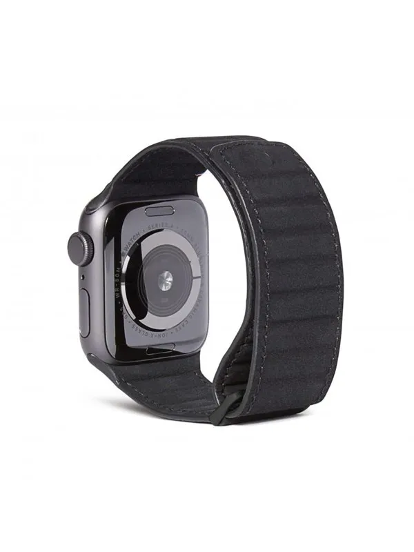 Decoded - Leather Magnetic Traction Strap 40/38mm Black