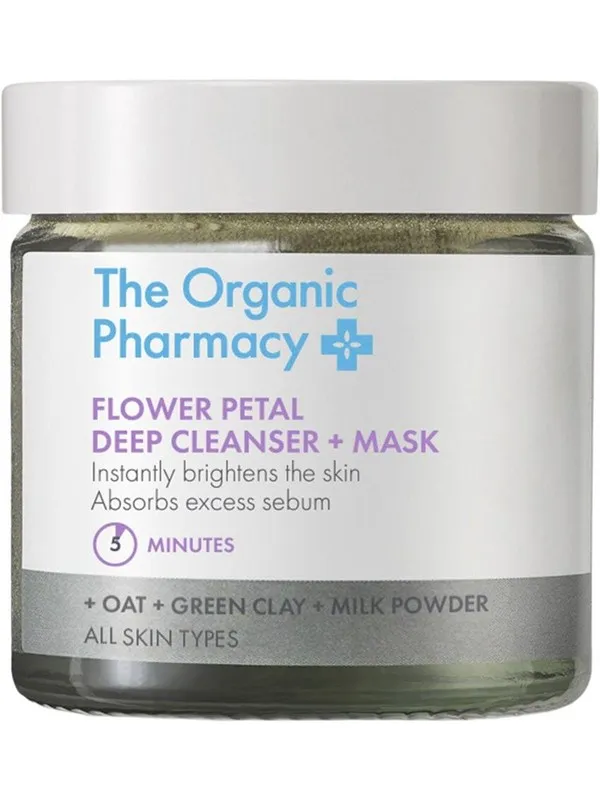 The Organic Pharmacy Flower Petal Deep Cleanser + Mask 40 ml