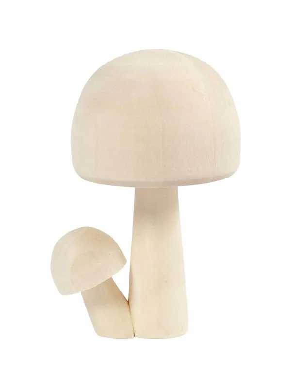 Creativ Company - Combined Wooden Mushrooms