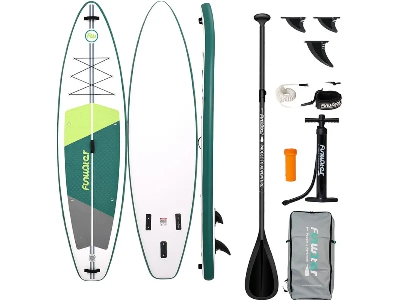 FunWater SUPFW69A SUP Paddleboard 3.35m - Green/White