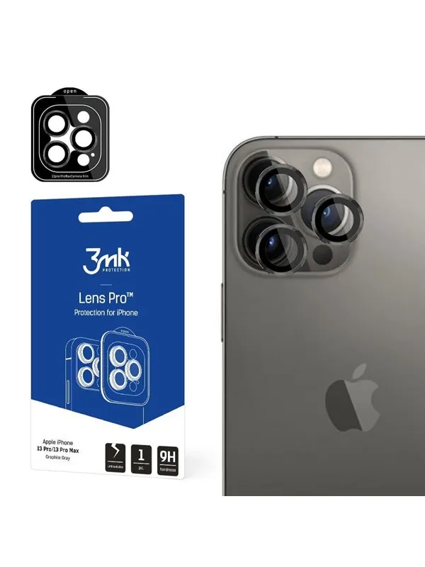 3mk Camera Glass for iPhone 13 Pro Max / 13 Pro 9H for  Lens Protection Pro Series Lens - Gray